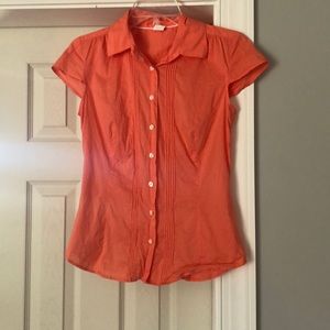 Jcrew Short Sleeve Cotton Blouse
